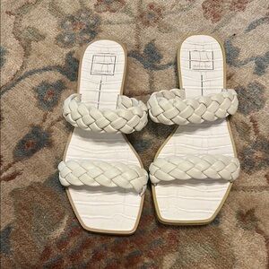 Dolce Vita Cream Braided Sandals